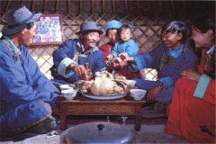 颇具蒙古民族特色的肉食